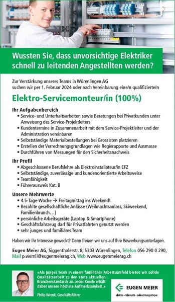 Stelleninserat_Service